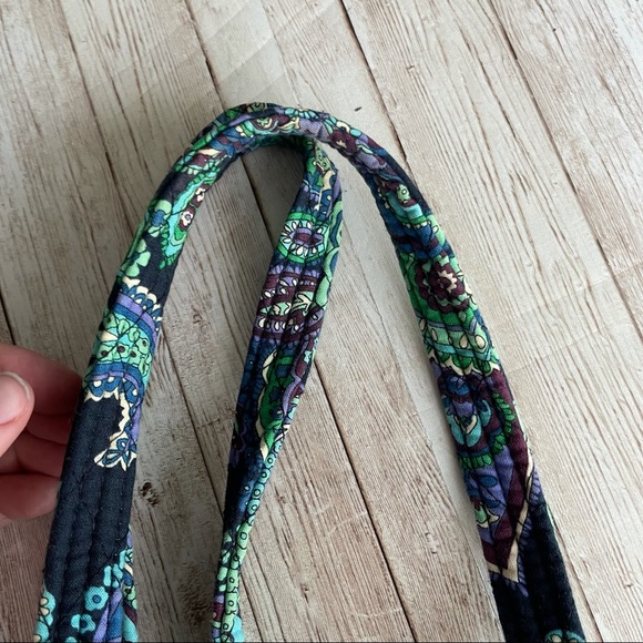 VERA BRADLEY GREEN BLUE SHOULDER BAG PAISLEY - Picture 9 of 10